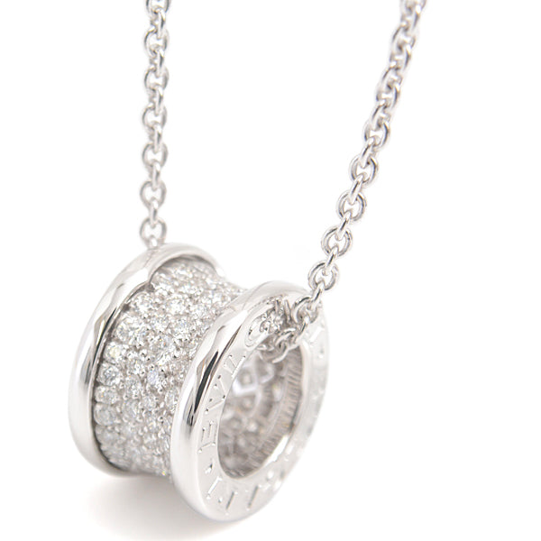 Bvlgari B-ZERO1 Full Pave Diamond Necklace 750WG White Gold