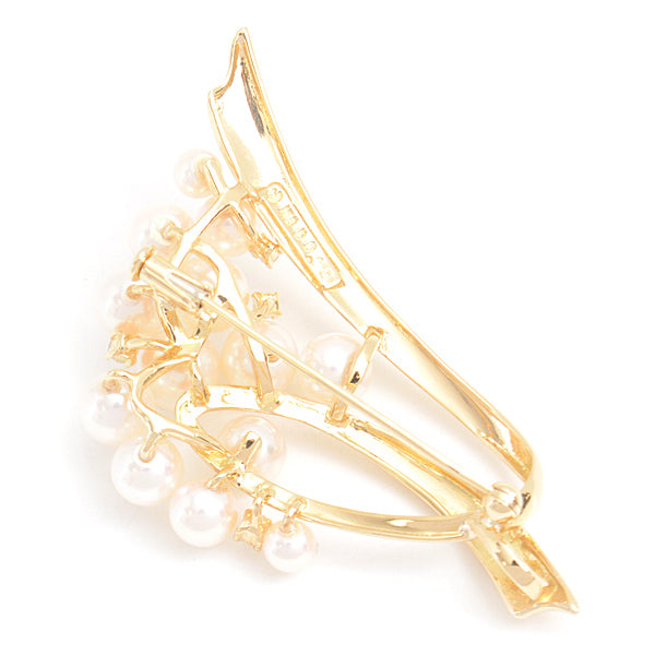 Tasaki K18 Pearl Diamond Brooch