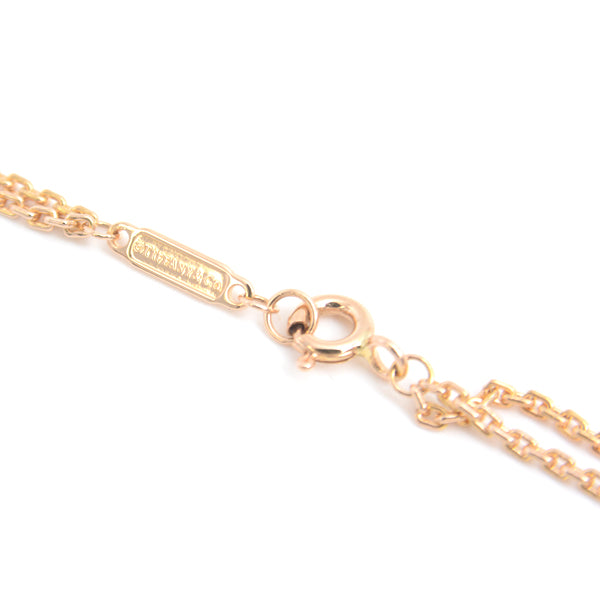 Tiffany & Co Hardware Double Link Large Necklace Pink Gold