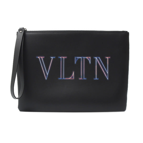 Valentino VLTN Logo Clutch Bag Black in Great Condition