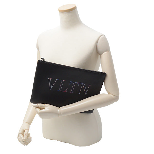 Valentino VLTN Logo Clutch Bag Black in Great Condition