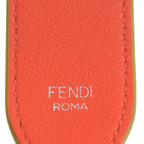 Fendi Leather Strap Light Blue Orange Green