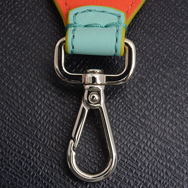 Fendi Leather Strap Light Blue Orange Green