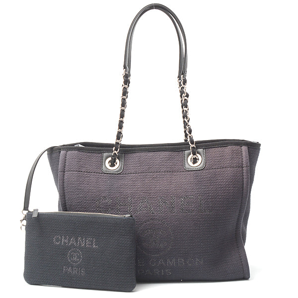 Chanel Canvas Deauville Medium Tote Bag A67001 in Very Good Condition