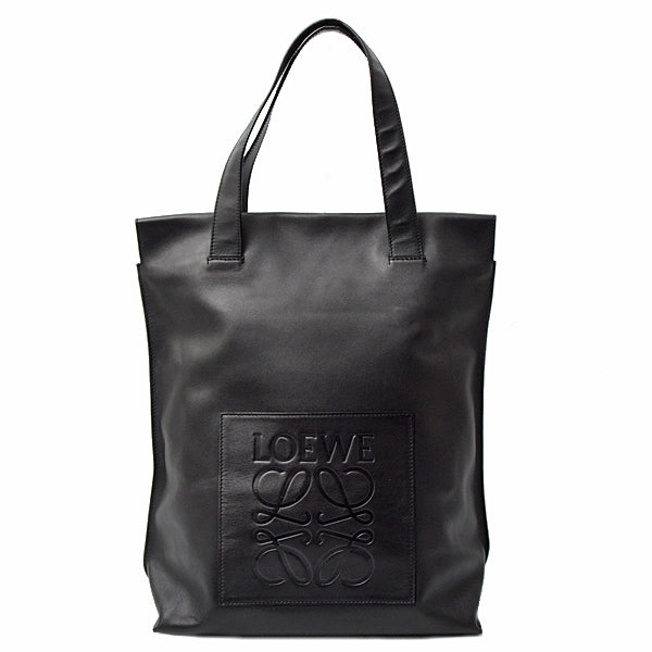 Loewe Leather Logo Tote Bag Black in Great Condition