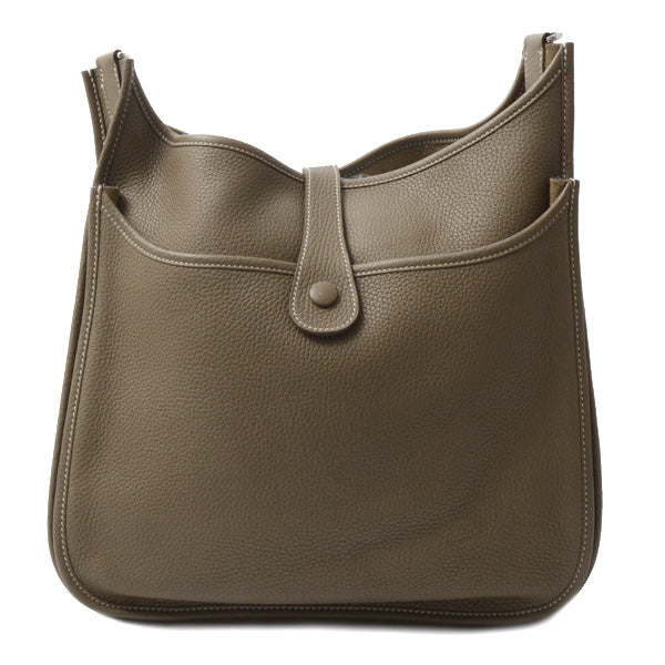 Hermes Evelyne 3 GM Shoulder Bag Etoupe