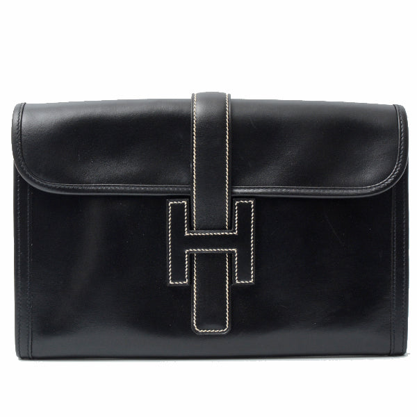 Hermes Jige PM Clutch Bag Black