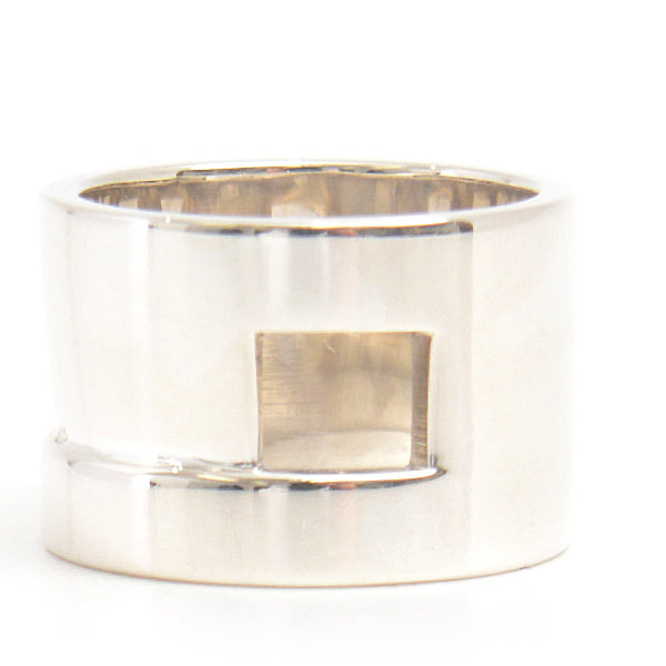 Gucci Silver SV925 Square Design Ring 11.5 in Great Condition