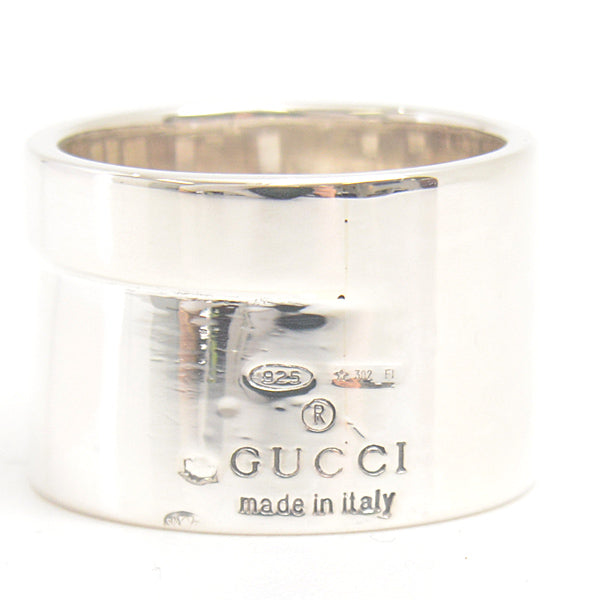 Gucci Silver SV925 Square Design Ring 11.5