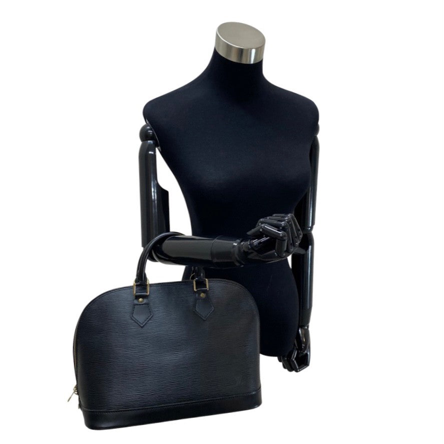 Louis Vuitton Alma PM Leather Handbag M52142 in Good condition