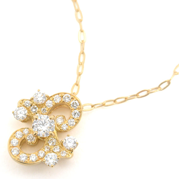 SA BIRTH K18 Diamond Necklace 0.56ct Yellow Gold