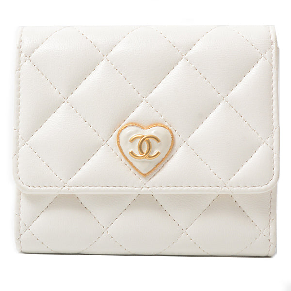 Chanel Leather Matelasse Small Flap Wallet