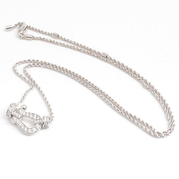 FRED Force 10 Diamond Necklace Medium Model 750WG White Gold