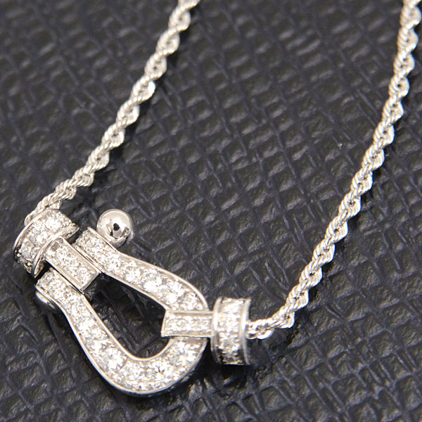 FRED Force 10 Diamond Necklace Medium Model 750WG White Gold