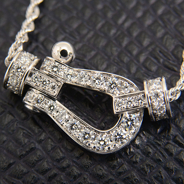 FRED Force 10 Diamond Necklace Medium Model 750WG White Gold