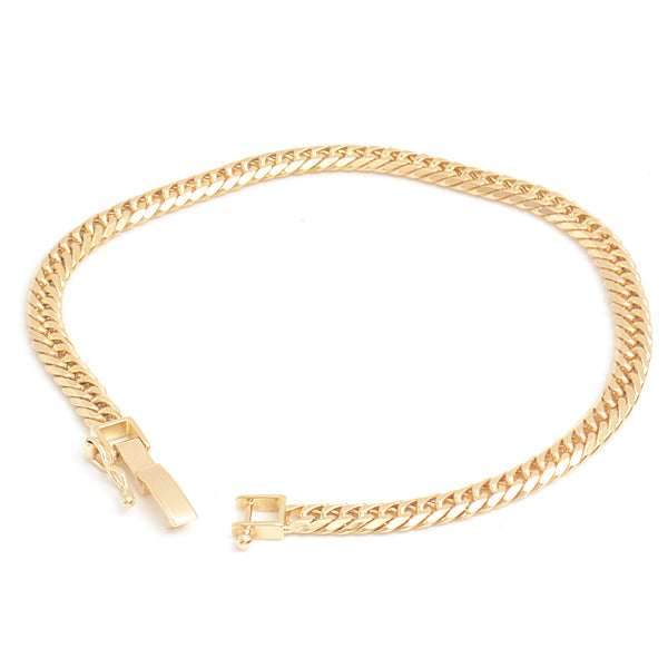 K18 6-Sided Double Bracelet Yellow Gold