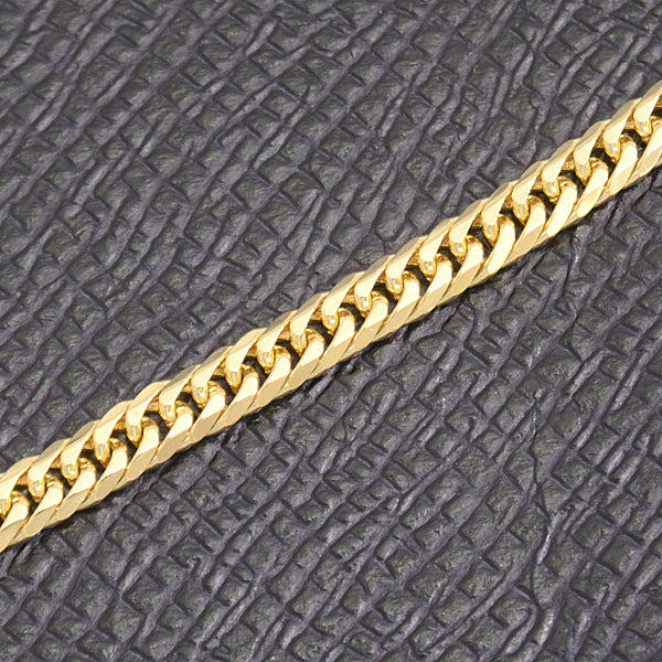 K18 6-Sided Double Bracelet Yellow Gold