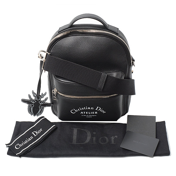 Christian Dior Men's Atelier 2WAY Shoulder Bag Black in Great Condition