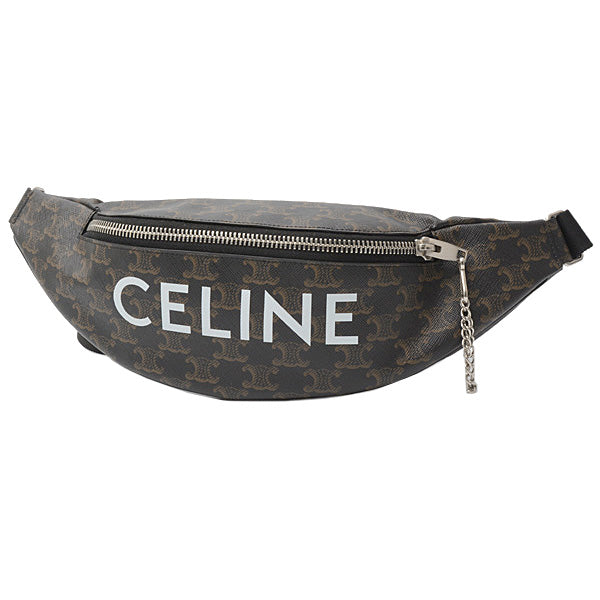 Celine Trionphe PVC Body Bag Black Brown in Great Condition