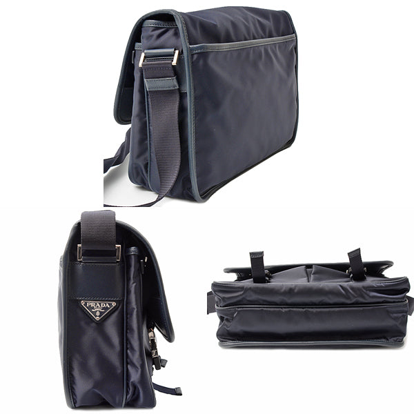 Prada Nylon Logo Messenger Bag 2VD768