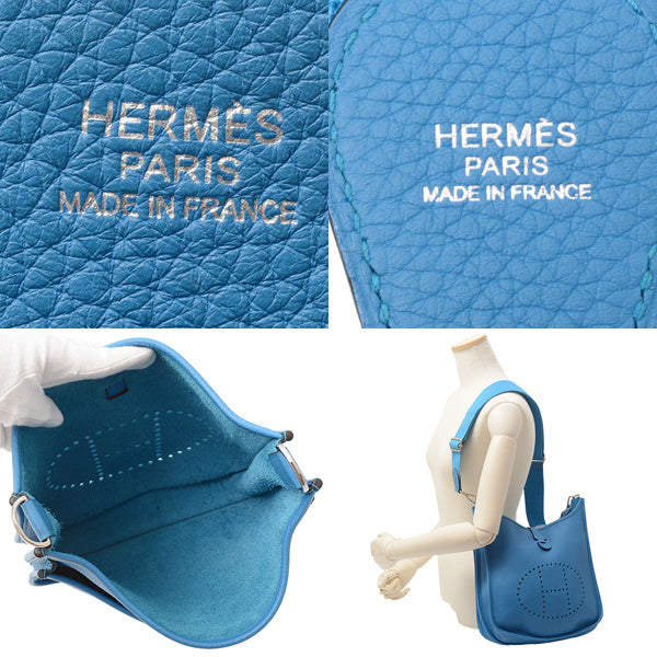 Hermes Evelyne 3 PM Clemence Leather Shoulder Bag