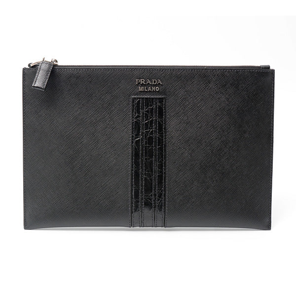 Prada Saffiano Leather Clutch Bag 2NG005