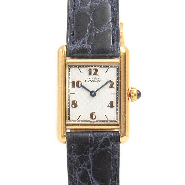 Cartier Must Tank Vermeil SM Quartz Watch 5057001 in Very Good Condition