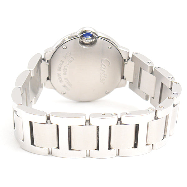 Cartier SS Diamond Quartz Ballon Bleu SM W4BB0015 in Great Condition