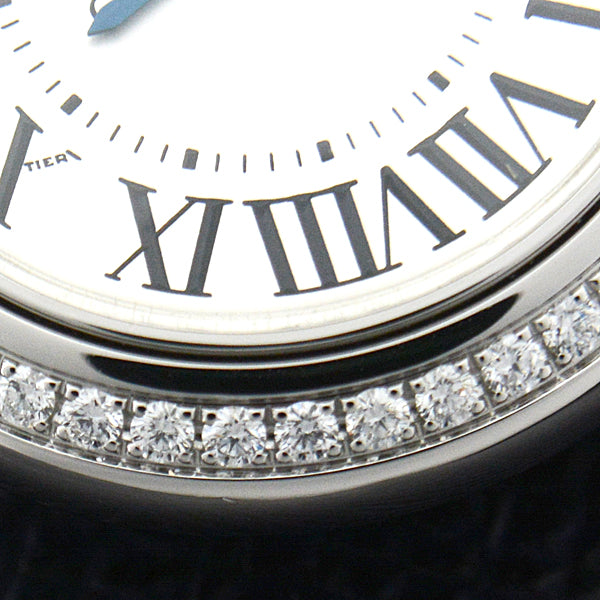 Cartier SS Diamond Quartz Ballon Bleu SM W4BB0015 in Great Condition