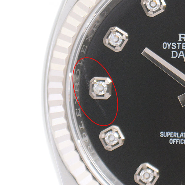 Rolex Datejust 116234G Men's Automatic Black Dial Diamond