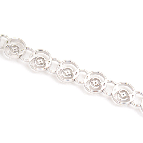 Tasaki K18WG Diamond Circle Design Bracelet D0.27ct