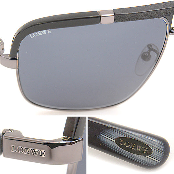 Loewe Dark Blue Lens Sunglasses Metal Plastic Frame in Great Condition