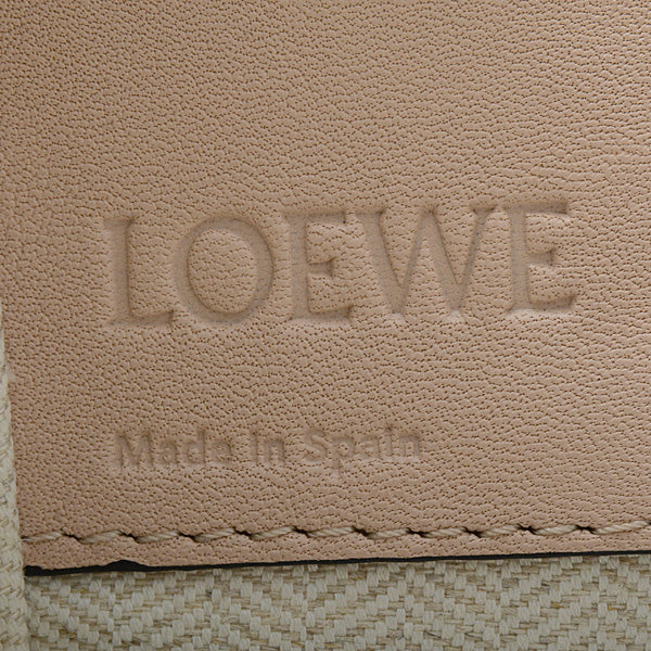 Loewe Hammock 2WAY Shoulder Bag Pink Beige Calfskin