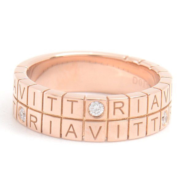 Ponte Vecchio Vittoria 4P Diamond Ring K18PG 16号