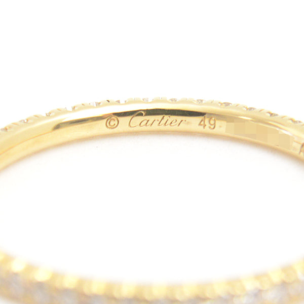 Cartier 750YG Diamond Full Eternity Ring in Great Condition