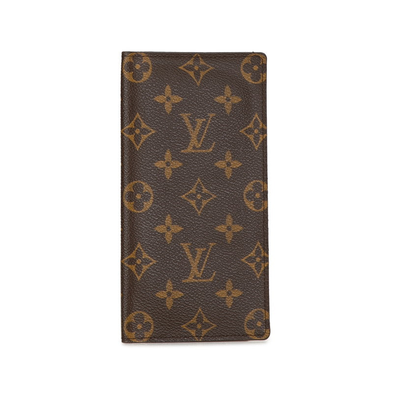 Louis Vuitton Monogram Long Wallet M61823 Brown PVC Leather in Very Good Condition