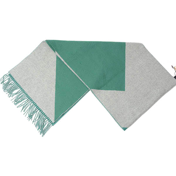 Hermes Cashmere Scarf Gray Green