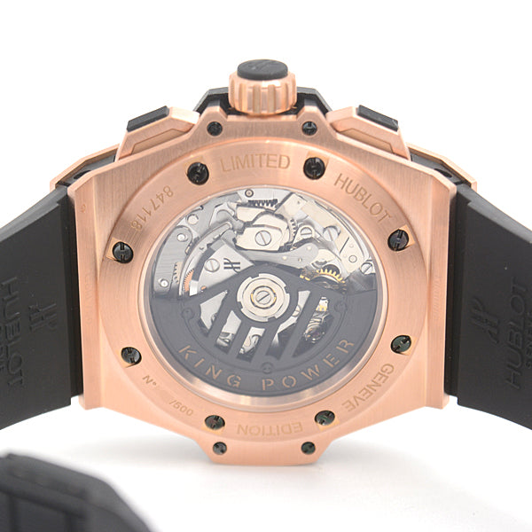 Hublot King Power Limited Chronograph Automatic 709.OM.1780.RX Pink Gold