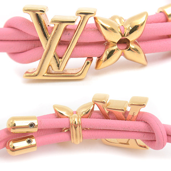 Louis Vuitton Leather Bracelet LV Bloom M0975Z