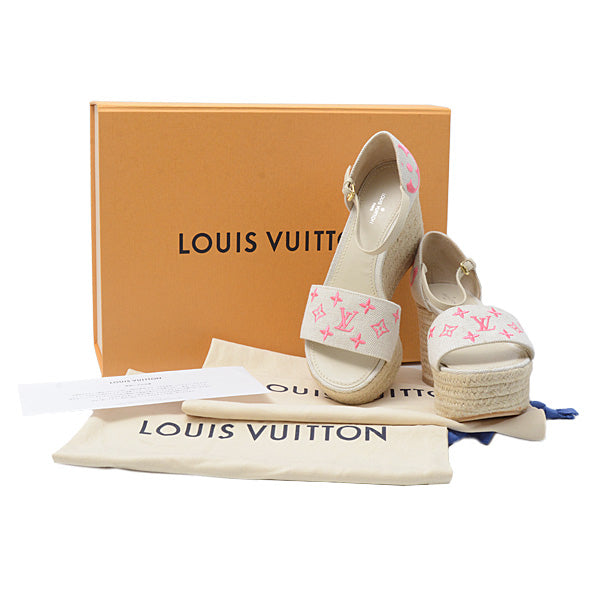 Louis Vuitton Starboard Line Wedge Sole Sandals in Great Condition