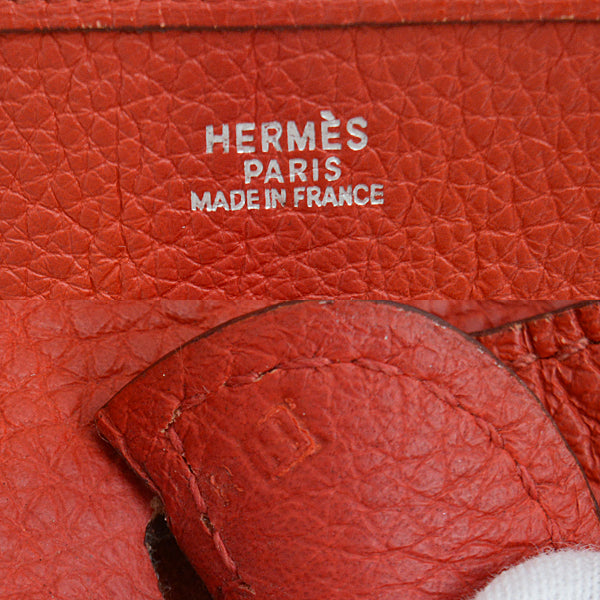 Hermes Evelyne II PM Clemence Shoulder Bag Red in Very Good Condition