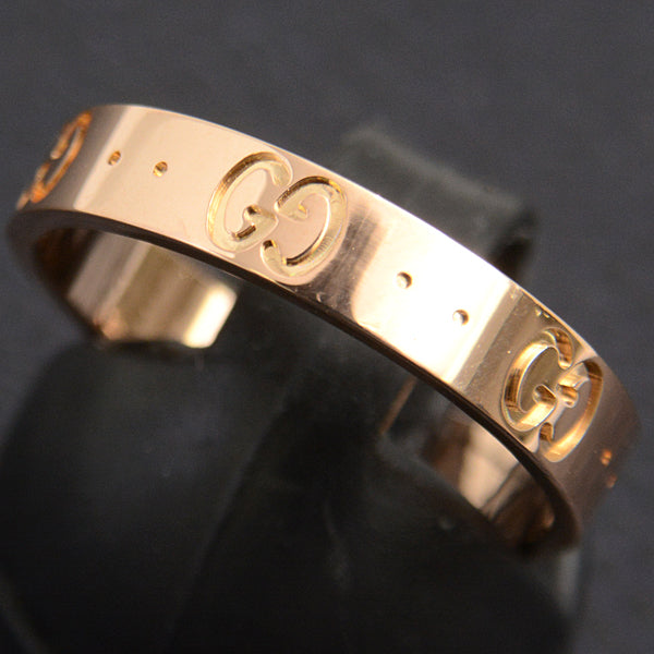 Gucci Icon Ring 750PG 17 Pink Gold in Great Condition