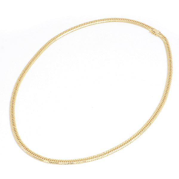 K18 M-Cut Triple Necklace Yellow Gold