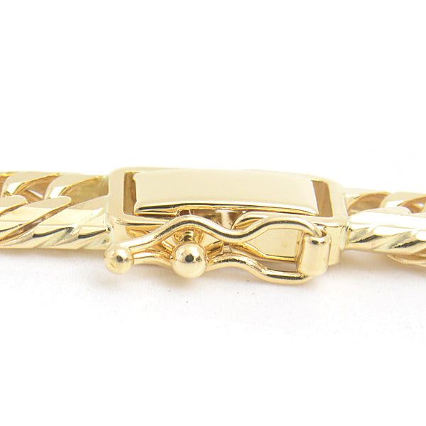 K18 M-Cut Triple Necklace Yellow Gold