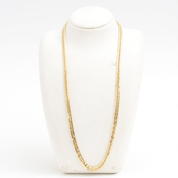 K18 M-Cut Triple Necklace Yellow Gold