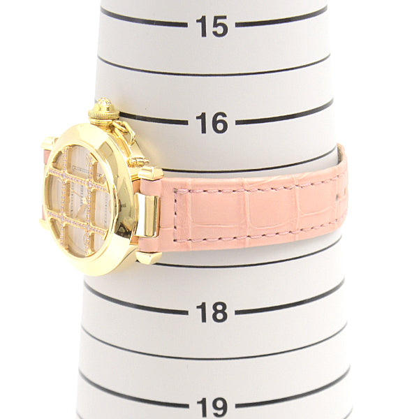 Cartier Pasha 32mm Pink Sapphire Diamond Grid Automatic Ivory Dial WJ102256