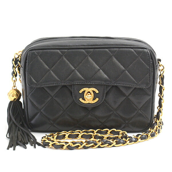 Chanel Lambskin Matelasse Fringe Chain Shoulder Bag