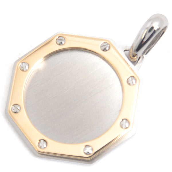 Cartier Santos 100 Pendant Charm Stainless Steel Gold