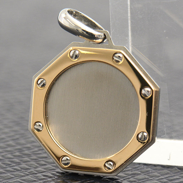 Cartier Santos 100 Pendant Charm Stainless Steel Gold