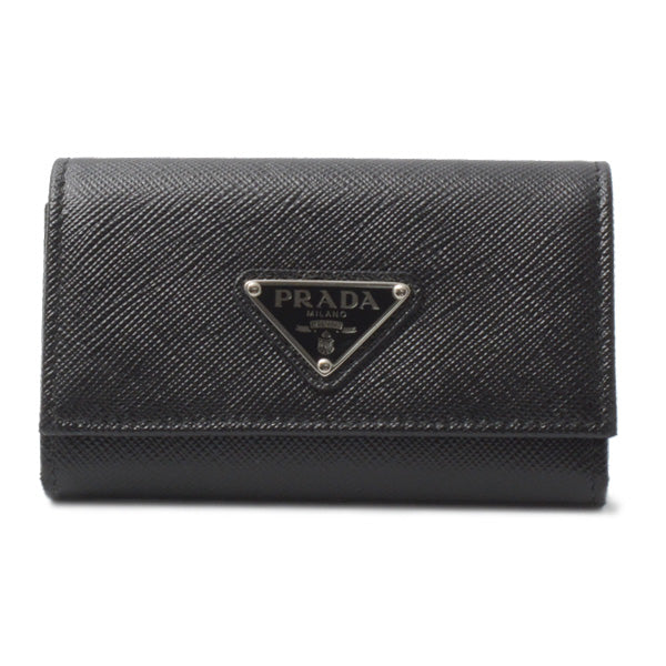 Prada Saffiano 4-Key Case Black in Great Condition